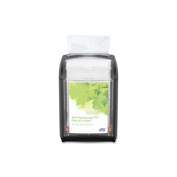 Essity Tork, Xpressnap Fit Napkin Dispenser, Tabletop, 4.4 x 5.6 x 6.7, Black - 7232000