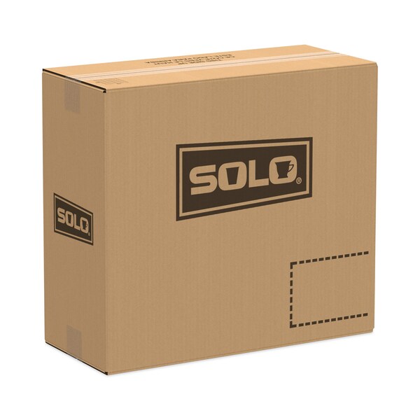 Solo Creative Carryouts OctaView Hinged Lid Containers, 7.5 x 8 x 2.4, Black/Clear, 100PK - 865045-AP94
