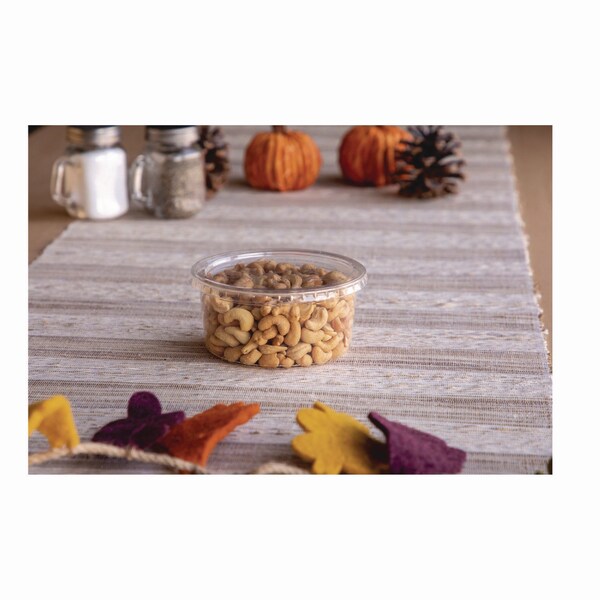 Eco-Products Round Deli Containers, 12 oz, 4.63 in. Diameter x 2.13 in.h, Clear, Plastic, 500PK - EP-RDP12