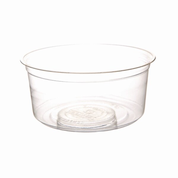 Eco-Products Round Deli Containers, 12 oz, 4.63 in. Diameter x 2.13 in.h, Clear, Plastic, 500PK - EP-RDP12