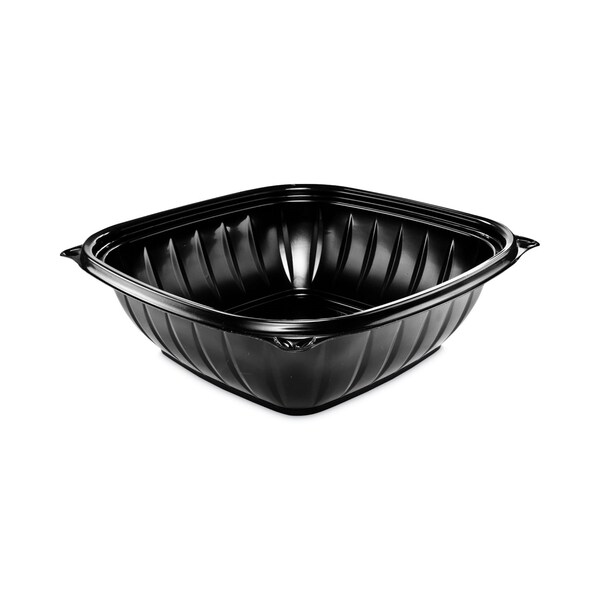 Dart PresentaBowls Pro Black Square Bowls, 48 oz, 8.5 x 8.5 x 2.6, Plastic, 252PK - B48SB