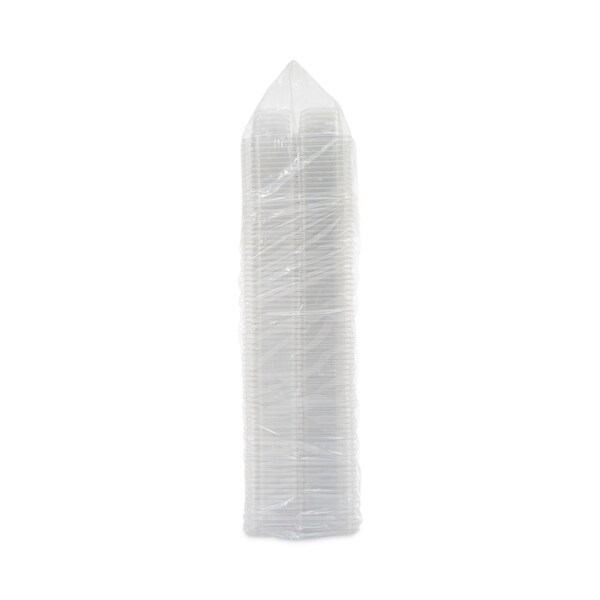 Dart TamperGuard Snack Boxes, 3-Compartment, 6.3 x 6.3 x 2.1, Clear, Plastic, 300PK - SBTG3