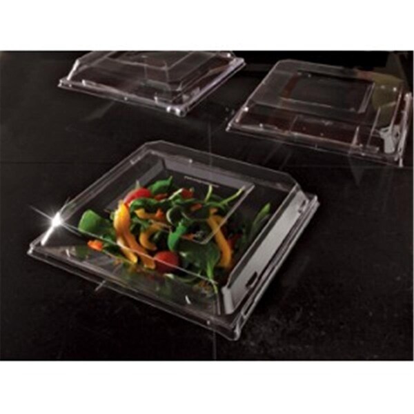 Emi Yoshi 12Oz Squares Clear Soup Bowl Pet Lid, 120PK - EMI-SB12LP