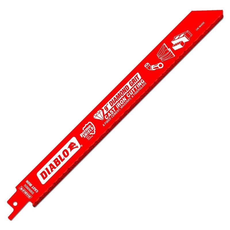 DIABLO 9 pulgadas Hoja de sierra reciprocante con diamante para corte de hierro fundido (paquete de 5) - DS0930DGX005