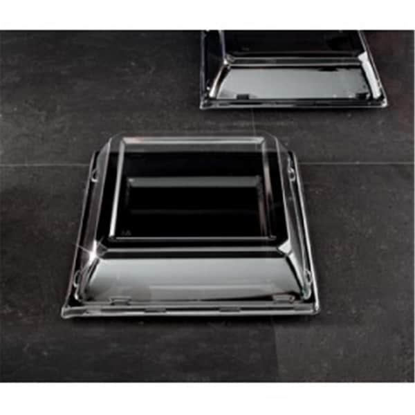 Gb Gifts 9.5 in. Squares Clear Dinner Plate Pet Lid, 120PK - GB69290