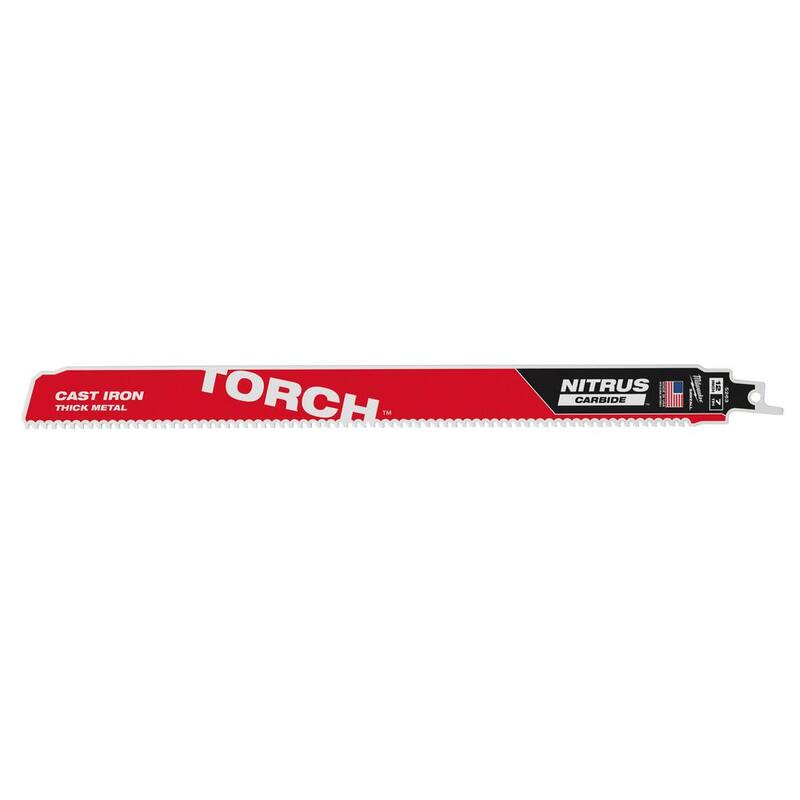 Si, por supuesto. El título traducido sería: "12 pulgadas. 8 TPI TORCH Nitrus Dientes de Carburo Hoja de Sierra Recíproca para Corte de Metal SAWZALL (Paquete de 3) - 48-00-5363"