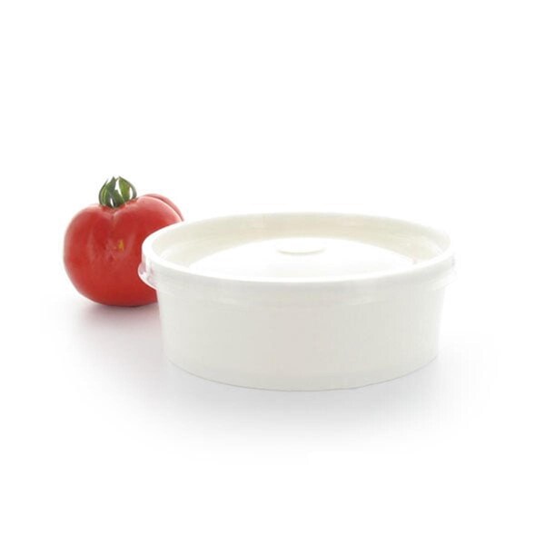 Packnwood 20 Oz. Buckaty Round White To Go Container, 360PK - 210PC580B