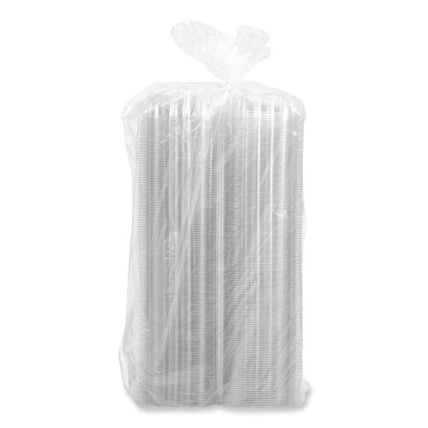 Dart ClearSeal Hinged-Lid Plastic Containers, 5.86w x 3.11h, Clear, Plastic, 500PK - PET57PST1