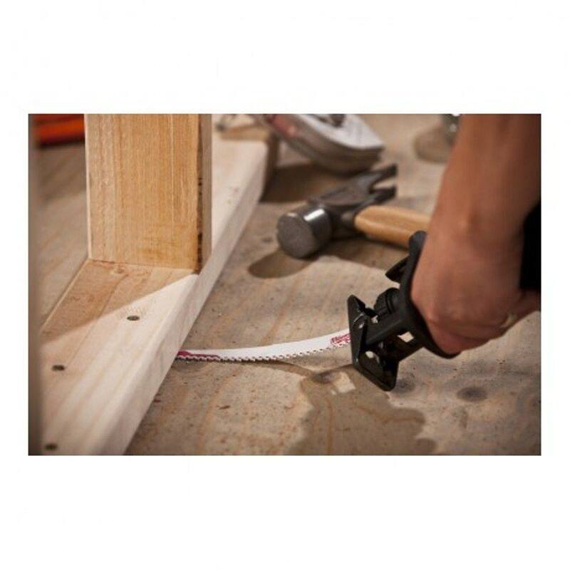 Milwaukee 9 pulgadas 5 TPI Hoja de sierra reciprocante para corte de madera SAWZALL (paquete de 100) - 48-01-6036-100X