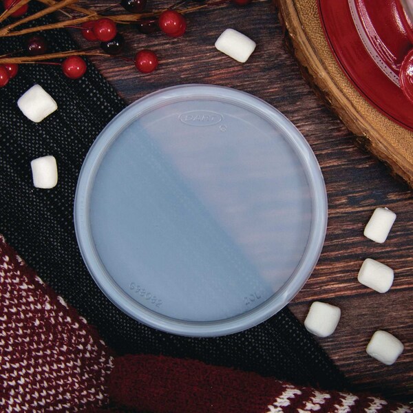 Solo Non-Vented Cup Lids, Fits 30 oz to 32 oz Foam Cups, 5-16 oz Food Containers, Translucent, 1000PK - 20JLNV