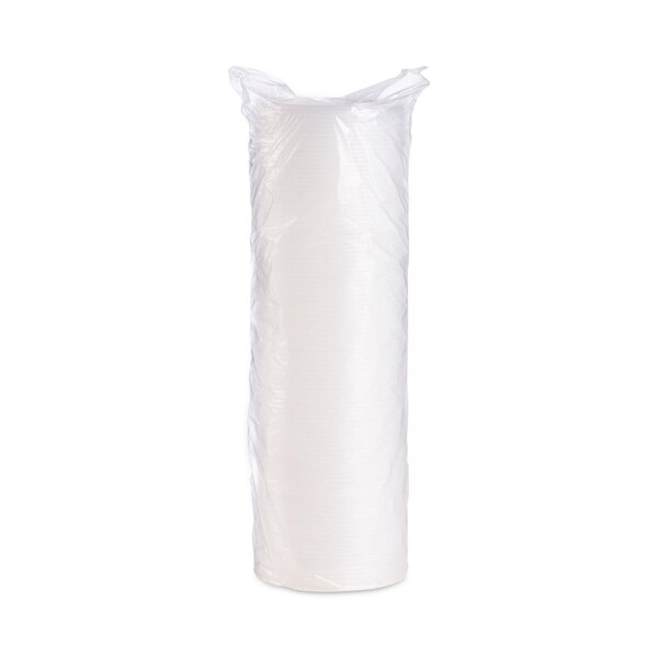 Solo Non-Vented Cup Lids, Fits 30 oz to 32 oz Foam Cups, 5-16 oz Food Containers, Translucent, 1000PK - 20JLNV