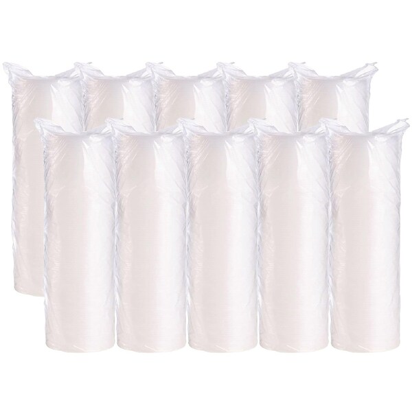 Solo Non-Vented Cup Lids, Fits 30 oz to 32 oz Foam Cups, 5-16 oz Food Containers, Translucent, 1000PK - 20JLNV