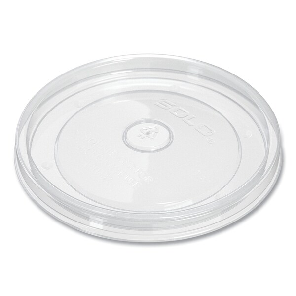 Solo Polypropylene Vented Food Container Lids, Recessed, For 32 oz Containers, Clear, 1000PK - LPH432-0090