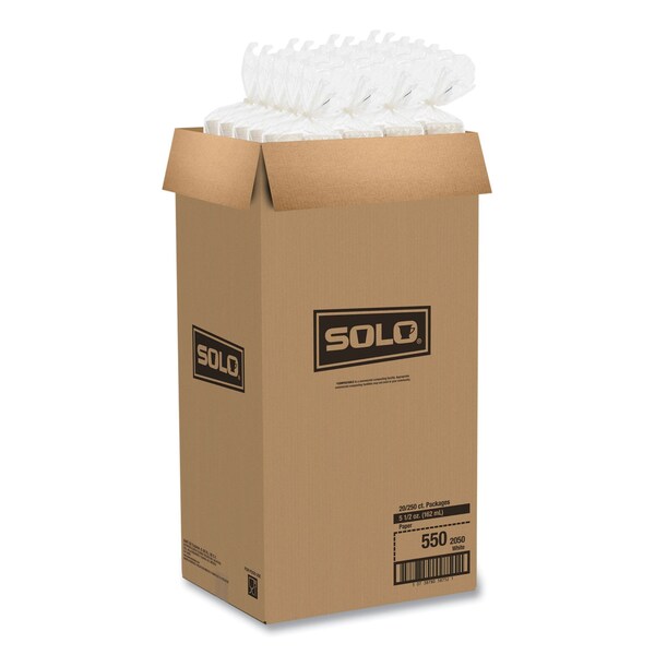 Solo Paper Portion Cups, ProPlanet Seal, 5.5 oz, White, 5000PK - 550-2050