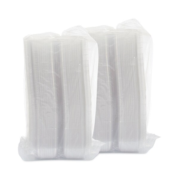 Dart StayLock Clear Hinged Lid Containers, 4.5 x 8.5 x 3.6, Clear, Plastic, 250PK - C19UT1