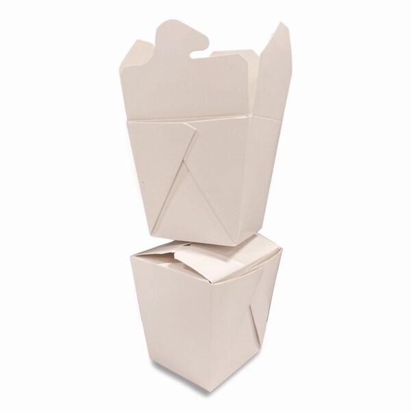 Kari-Out Food Pail, 32 oz, 4 x 3.69 x 4.55, White, Paper, 400/Carton, 400PK - 3103032