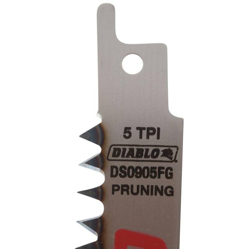 DIABLO 9 pulgadas. 5 TPI Fleam Ground- Hoja de sierra alternativa para poda (paquete de 5) - DS0905FG5