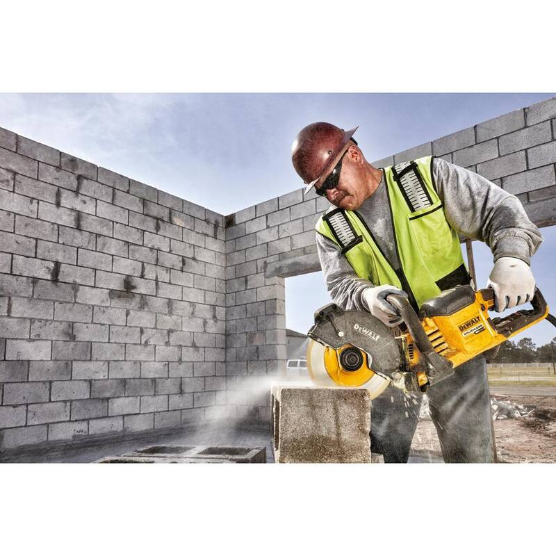 Hoja de sierra de corte de concreto de diamante DEWALT Flexvolt de 9 pulgadas - DWAFV8900