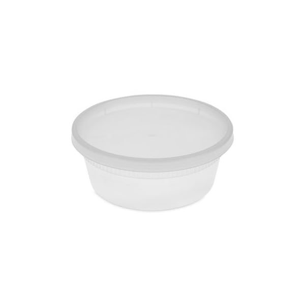 Pactiv Pactiv, Delitainer Microwavable Combo, Clear, 8 Oz, 1.13 X 2.8 X 1.33, 240/carton, PK240 - YL2508