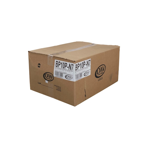 D & W Fine Pack D & W Fine Pack 10.25" Black Plastic Plate, PK500 - BP10P-N7
