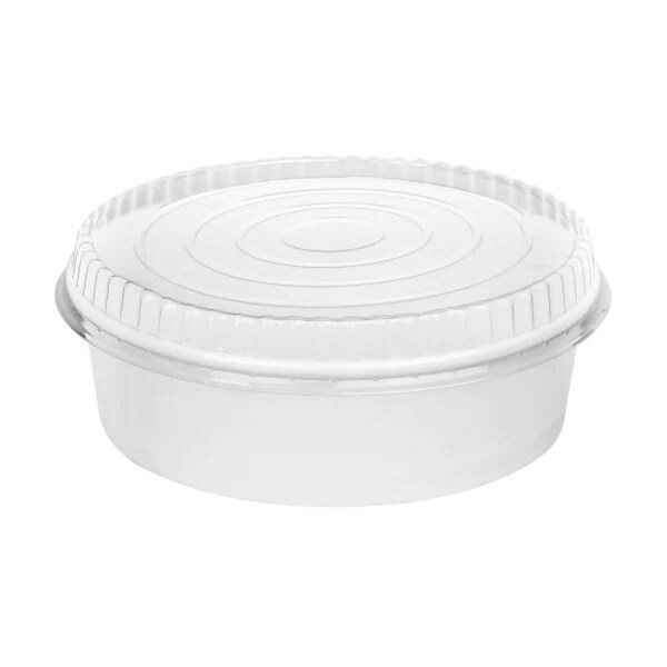 Karat Plastic Lid for Food Bucket, Clear, Plastic, 270PK - FP-PSBL203-OPS