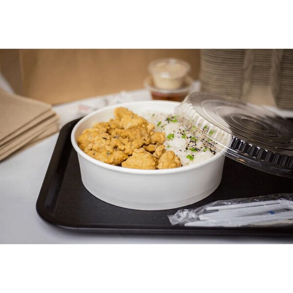 Karat Plastic Lid for Food Bucket, Clear, Plastic, 270PK - FP-PSBL203-OPS