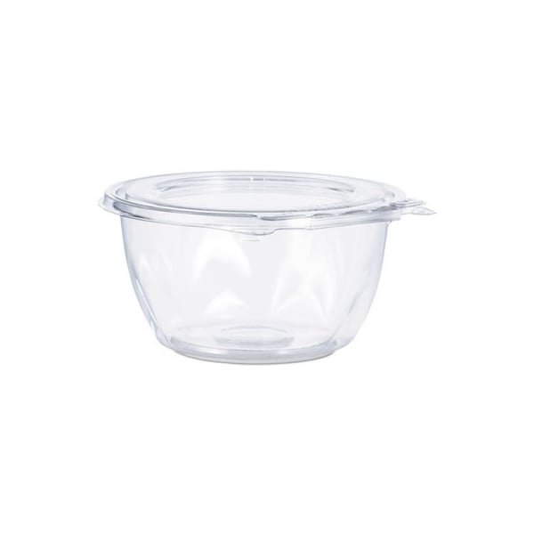 Dart TAMPER-RESISTANT, TAMPER-EVIDENT BOWLS WITH FLAT LID, 16 OZ, CLEAR, 240/CARTON, PK240 - CTR16BF