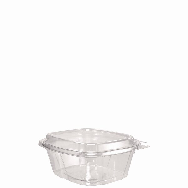 Dart ClearPac SafeSeal Tamper-Resistant/Evident Containers, Domed Lid, 16 oz, Clear, Plastic, 200PK - CH16DED