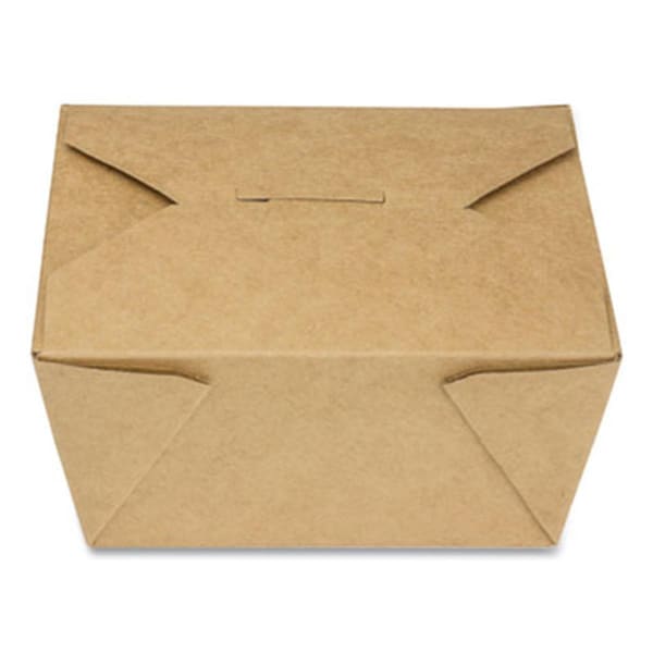 Gen PAPERBOX1 30 oz Paper Reclosable Kraft Take-Out Togo Container - 450 Count - GENPAPERBOX1