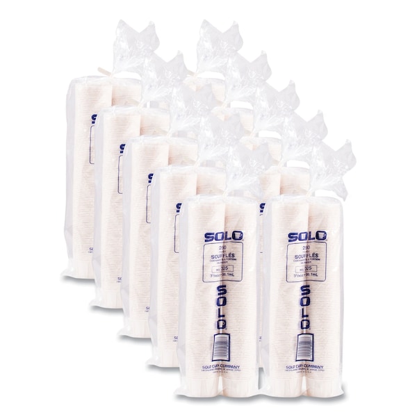 Solo Paper Portion Cups, ProPlanet Seal, 3.25 oz, White, 5000PK - 325-2050