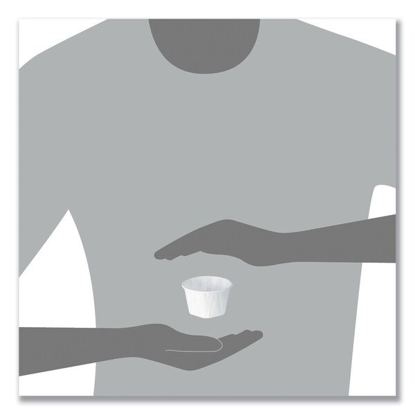Solo Paper Portion Cups, ProPlanet Seal, 3.25 oz, White, 5000PK - 325-2050