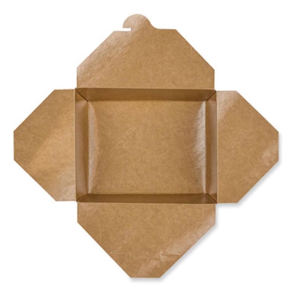 Made-To-Stick 49 oz Paper Reclosable Kraft Take-Out Togo Container - 200 Count - MA3200819