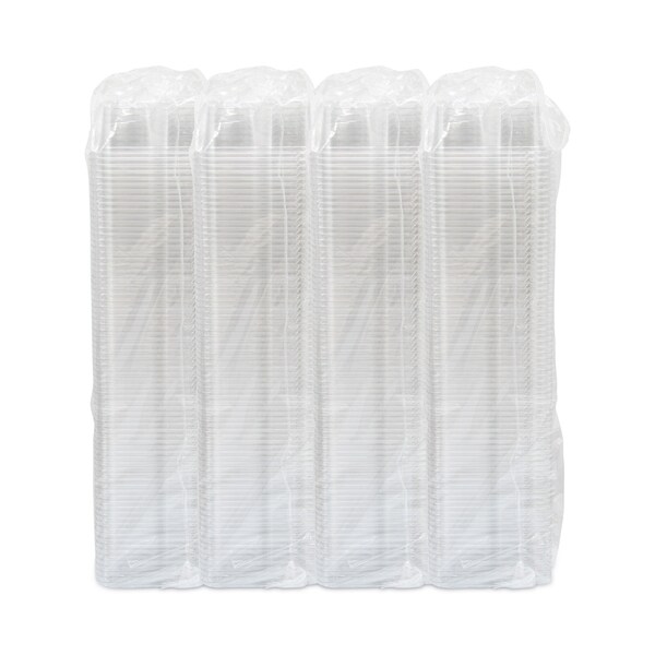 Dart TamperGuard Snack Boxes, 3-Compartment, 6.3 x 6.3 x 2.6, Clear, Plastic, 300PK - SBTG3W