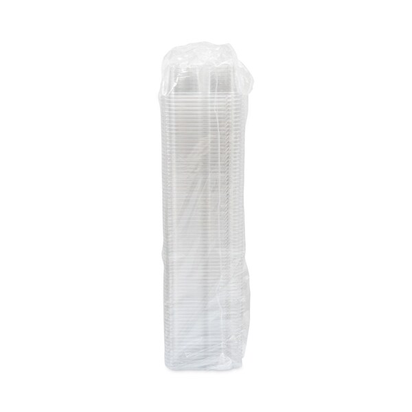 Dart TamperGuard Snack Boxes, 3-Compartment, 6.3 x 6.3 x 2.6, Clear, Plastic, 300PK - SBTG3W