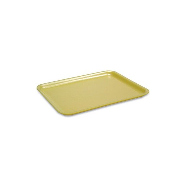 Pactivcorp Pactiv, SUPERMARKET TRAYS, #2, 1-COMPARTMENT, 8.38 X 5.88 X 1.21, YELLOW, 500PK - 51P302
