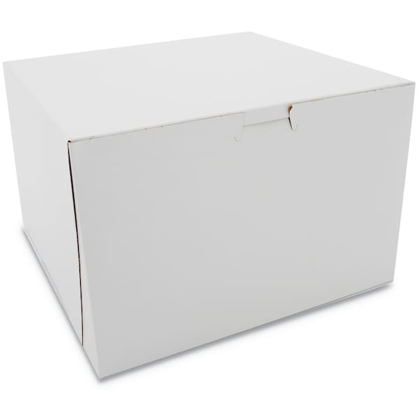 Sct White One-Piece Non-Window Bakery Boxes, 9 x 9 x 6, White, Paper, 100PK - SCH 0966