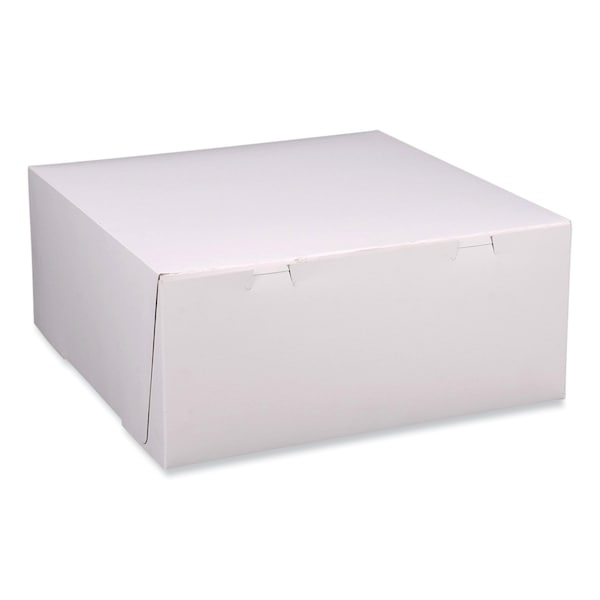 Sct Bakery Boxes, Standard, 12 x 12 x 5, White, Paper, 100PK - 1587