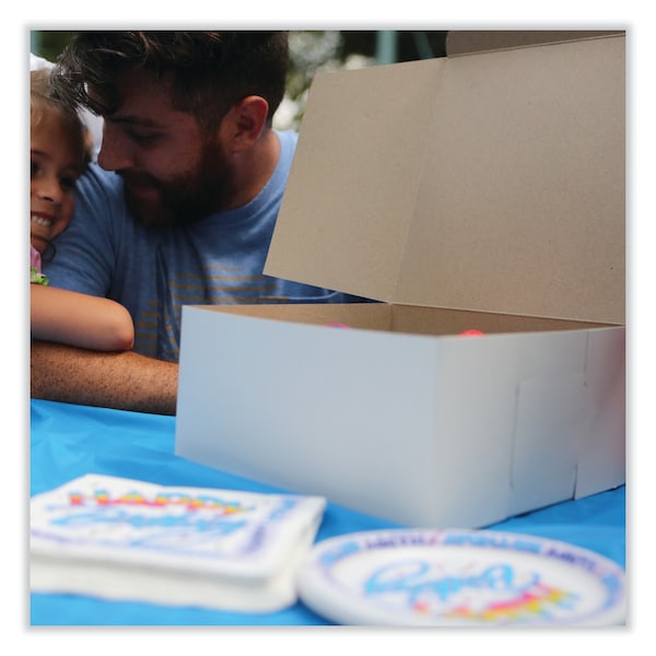 Sct Bakery Boxes, Standard, 7 x 7 x 4, White, Paper, 250PK - 1521
