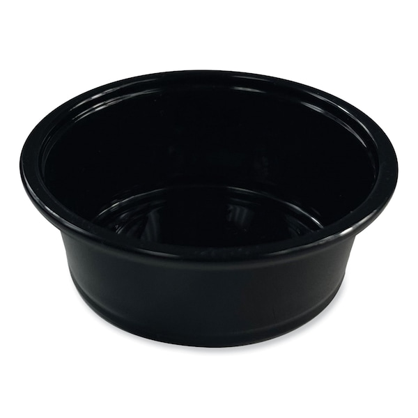 Boardwalk Souffle/Portion Cups, 1.5 oz, Polypropylene, Black, 2500PK - BWKPRTN15BL