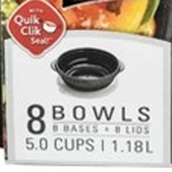 Rubbermaid Rubbermaid Take Alongs 5 cups Black Food Container and Lid 8 pk - 2077545