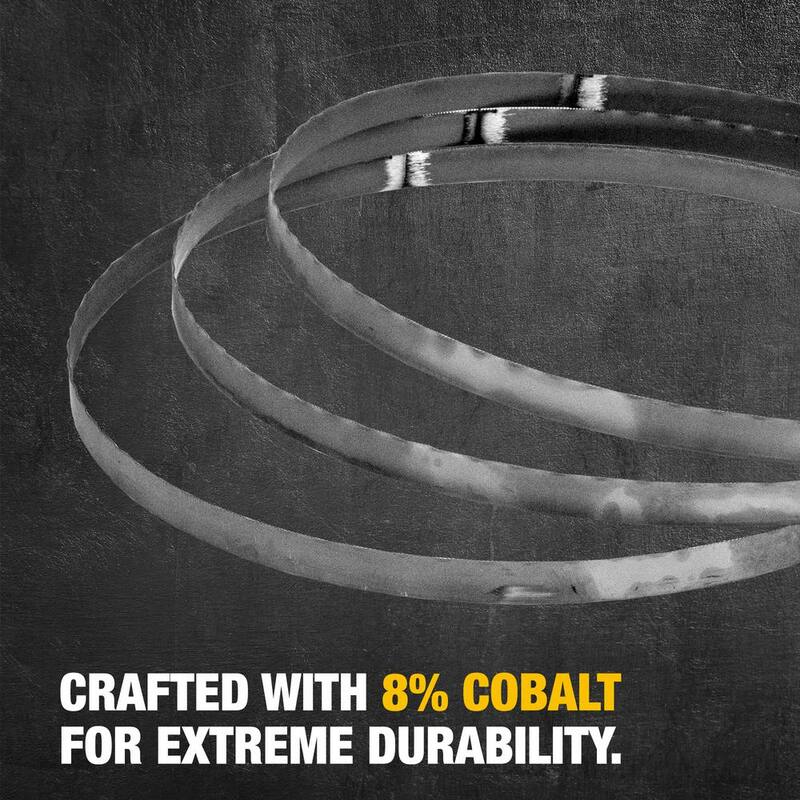 Cuchillas de sierra de cinta portátil bimetálicas DEWALT de 18 TPI, longitud de 32-7/8 pulgadas, ancho de 0.02" (paquete de 3) - DW3983C