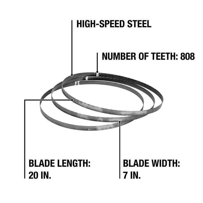 Cuchillas de sierra de cinta portátil bimetálicas DEWALT de 18 TPI, longitud de 32-7/8 pulgadas, ancho de 0.02" (paquete de 3) - DW3983C