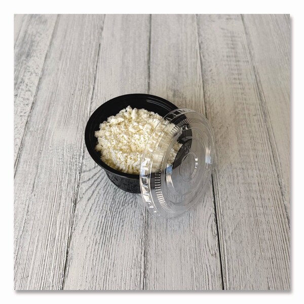 Boardwalk Souffle/Portion Cup Lids, Fits 3.25 oz to 5.5 oz Portion Cups, Clear, 2500PK - BWKPRTLID4