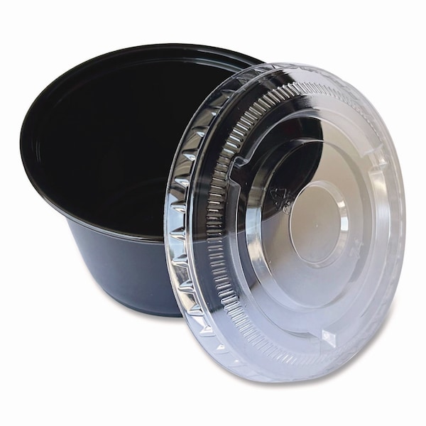 Boardwalk Souffle/Portion Cup Lids, Fits 3.25 oz to 5.5 oz Portion Cups, Clear, 2500PK - BWKPRTLID4