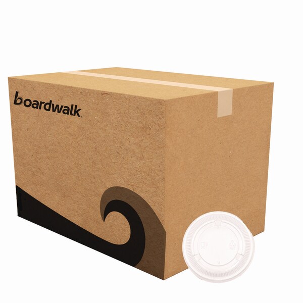 Boardwalk Souffle/Portion Cup Lids, Fits 3.25 oz to 5.5 oz Portion Cups, Clear, 2500PK - BWKPRTLID4
