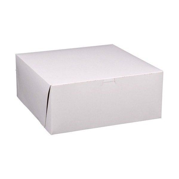 Southern Champion Tray Bakery Box, 14inWx14inLx6inH, White, 50PK - SCH707282295833