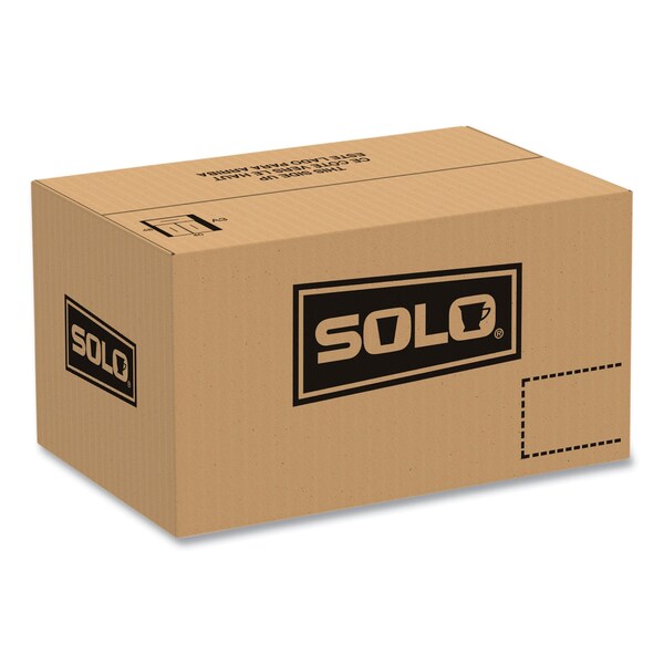 Solo OctaView Hinged-Lid Hot Food Containers, 6.3 x 3.1 x 1.5, Black/Clear, Plastic, 200PK - 806011-PP94