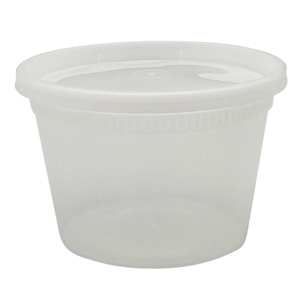 Empress Heavy Duty Deli Containers 16 oz, Clear, Combo Pack, 240PK - EHDC16C
