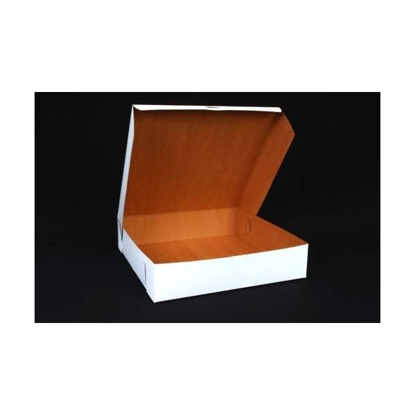 Champion 0984 Southern Non-Window Lock-Corner Bakery Box White 12 in. X 12 in. X 2.75 in., 100PK - 984