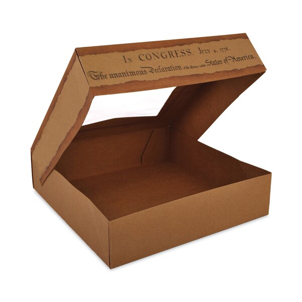 Sct Window Flag Design Pie Boxes, 8 x 8 x 2.5, White, Paper, 150PK - SCH 2480